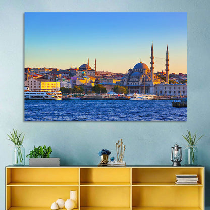 Istanbul Sunrise at Yeni Cami Wall Art
