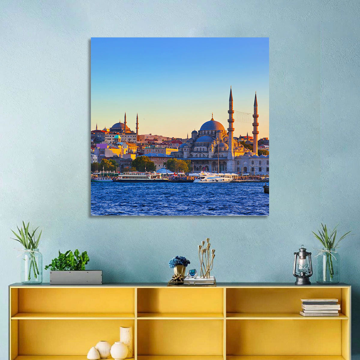 Istanbul Sunrise at Yeni Cami Wall Art