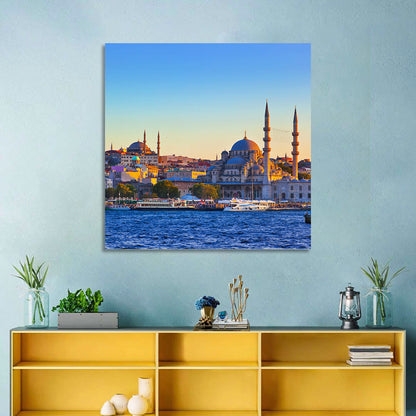 Istanbul Sunrise at Yeni Cami Wall Art