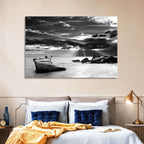 Bonsai Rock with Sunbeams Wall Art