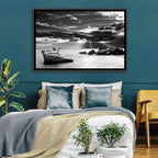 Bonsai Rock with Sunbeams Wall Art