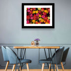Multicolored Roses Close-up Wall Art
