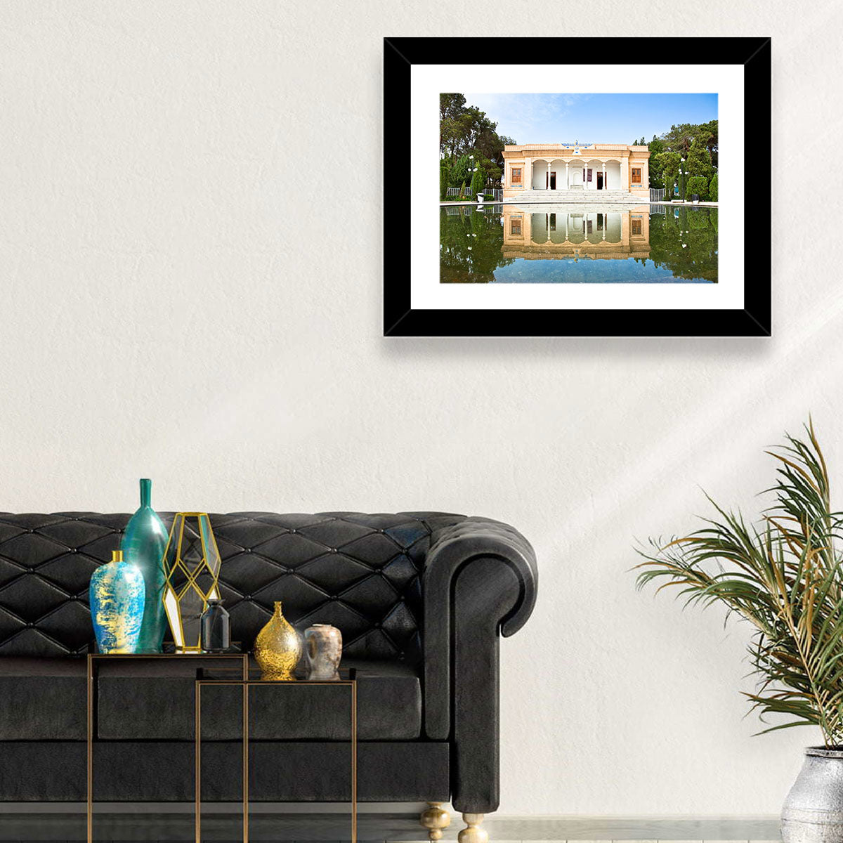 Yazd Fire Temple Reflection Wall Art