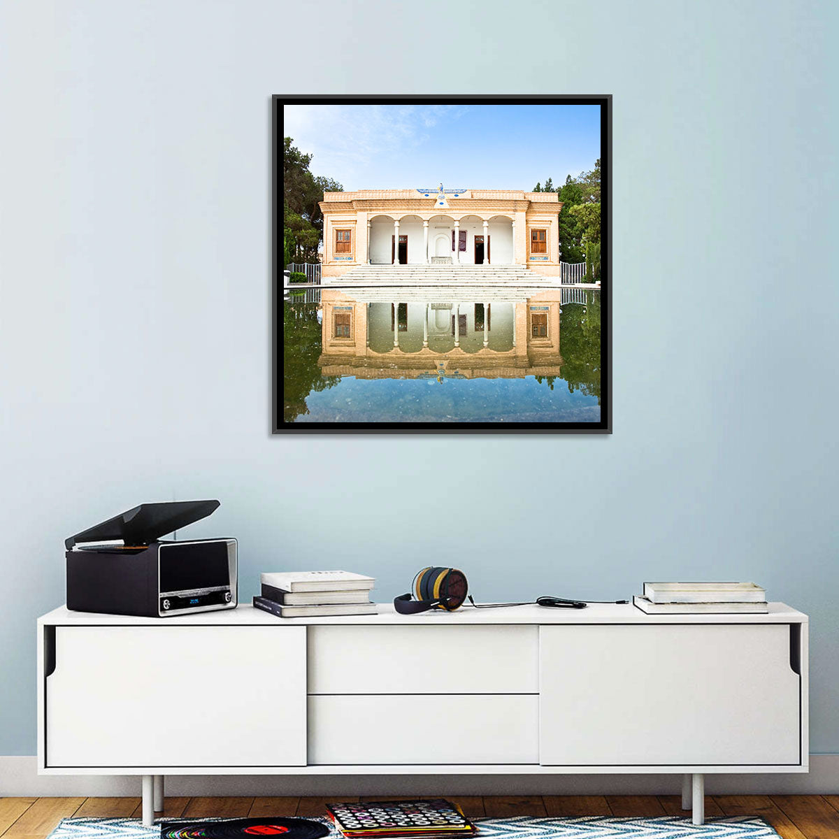 Yazd Fire Temple Reflection Wall Art