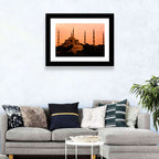 Sultan Ahmed Mosque at Sunset Wall Art