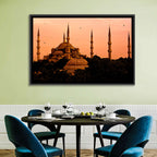 Sultan Ahmed Mosque at Sunset Wall Art