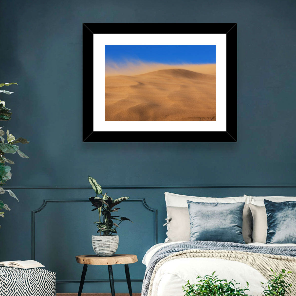 Dune Crest Sandstorm Wall Art in a room, landscape