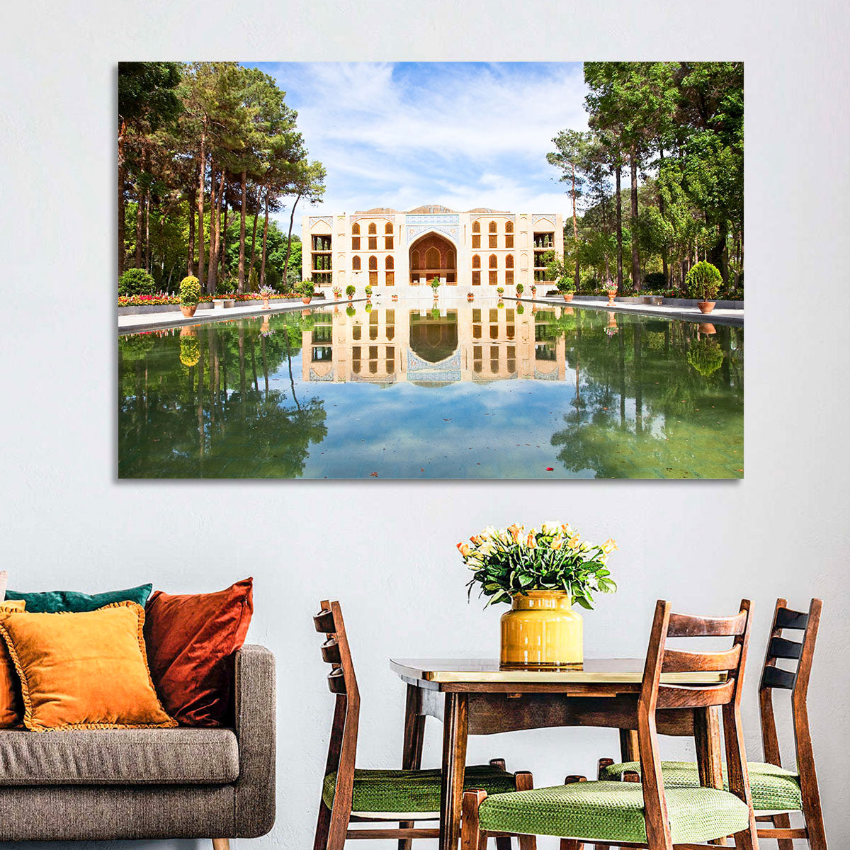 Fin Garden Palace Reflection Wall Art