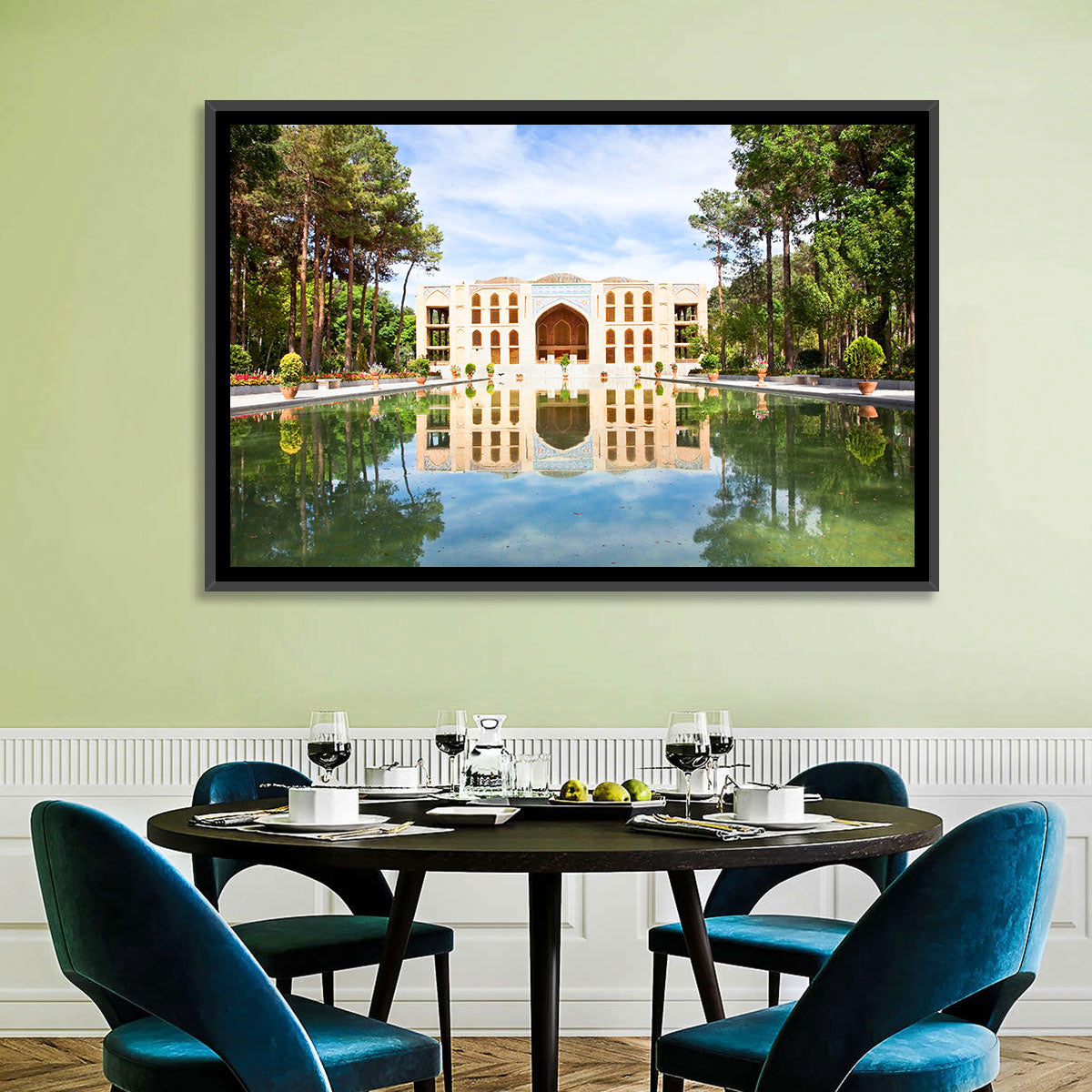 Fin Garden Palace Reflection Wall Art
