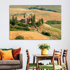 Golden Cypress Hill Villa Wall Art