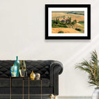 Golden Cypress Hill Villa Wall Art