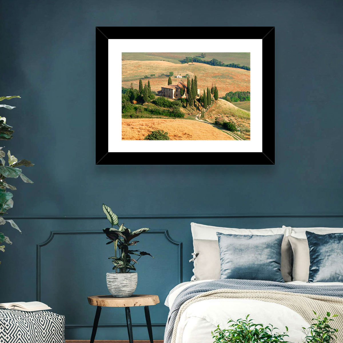 Golden Cypress Hill Villa Wall Art