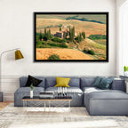 Golden Cypress Hill Villa Wall Art