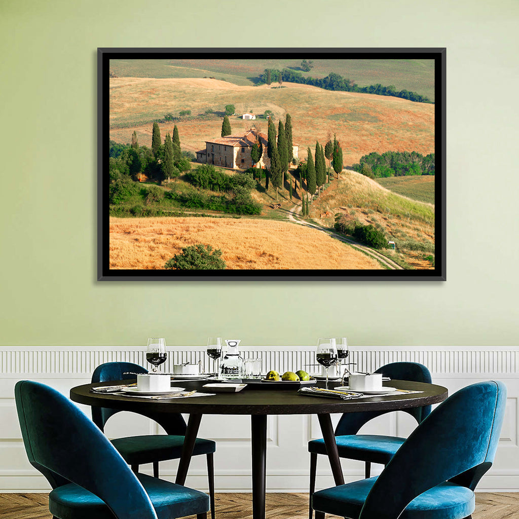 Golden Cypress Hill Villa Wall Art