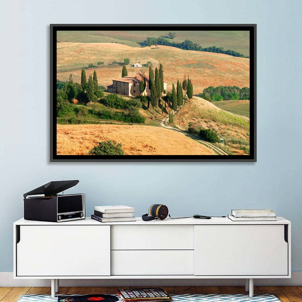 Golden Cypress Hill Villa Wall Art