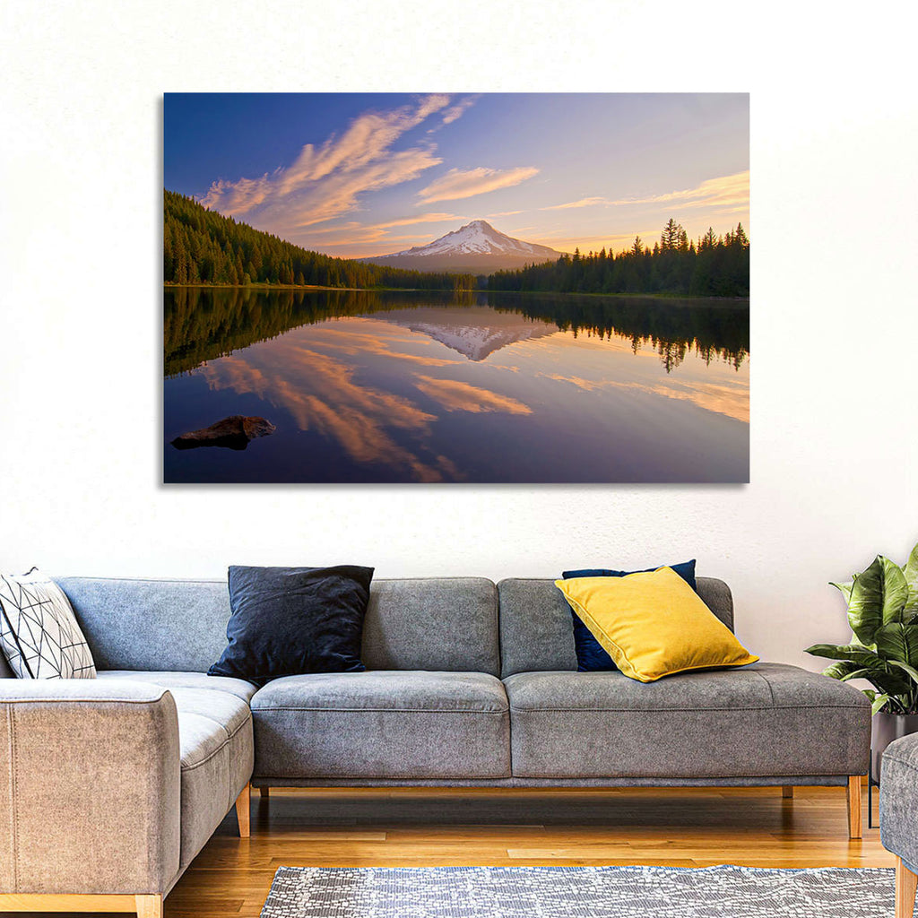 Mount Hood Reflection at Trillium Lake Wall Art