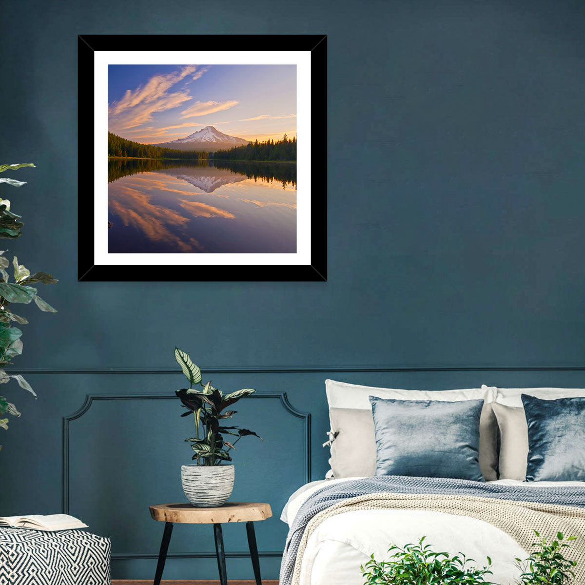 Mount Hood Reflection at Trillium Lake Wall Art
