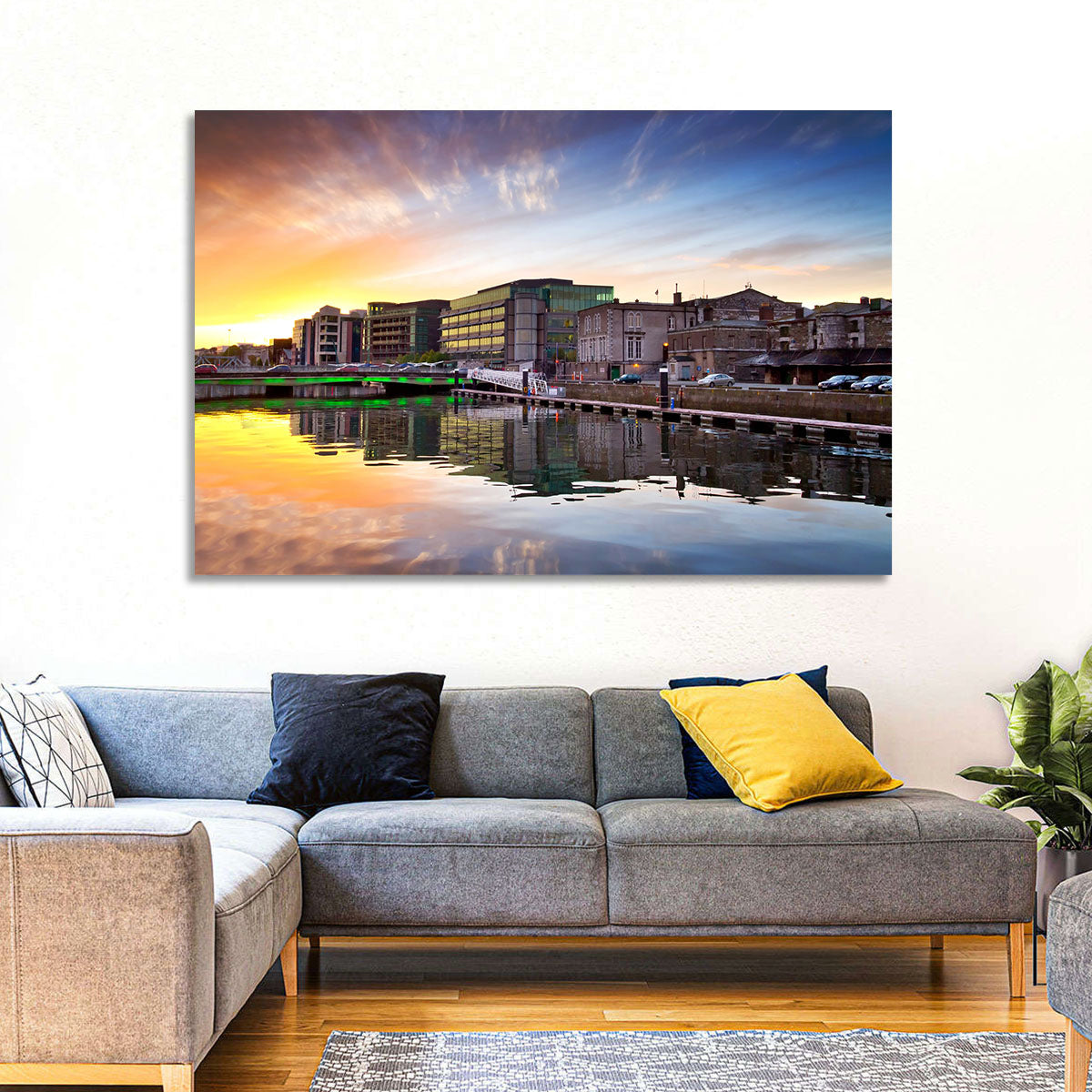 River Liffey at Dusk Wall Art