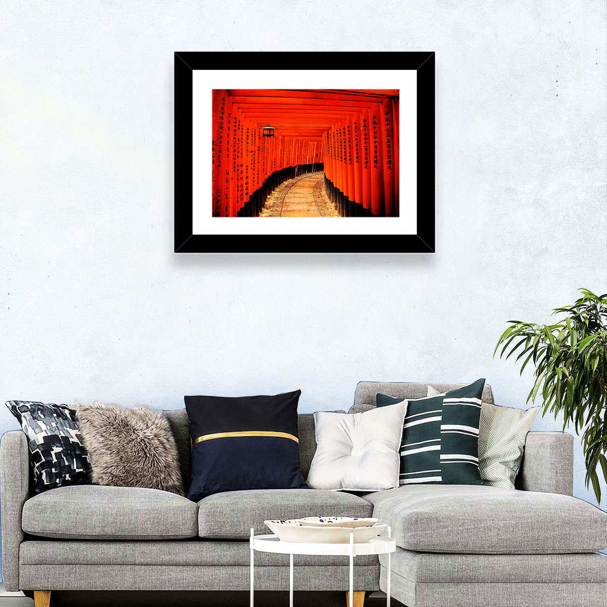 Fushimi Inari Torii Path, Kyoto Wall Art in a room, landscape