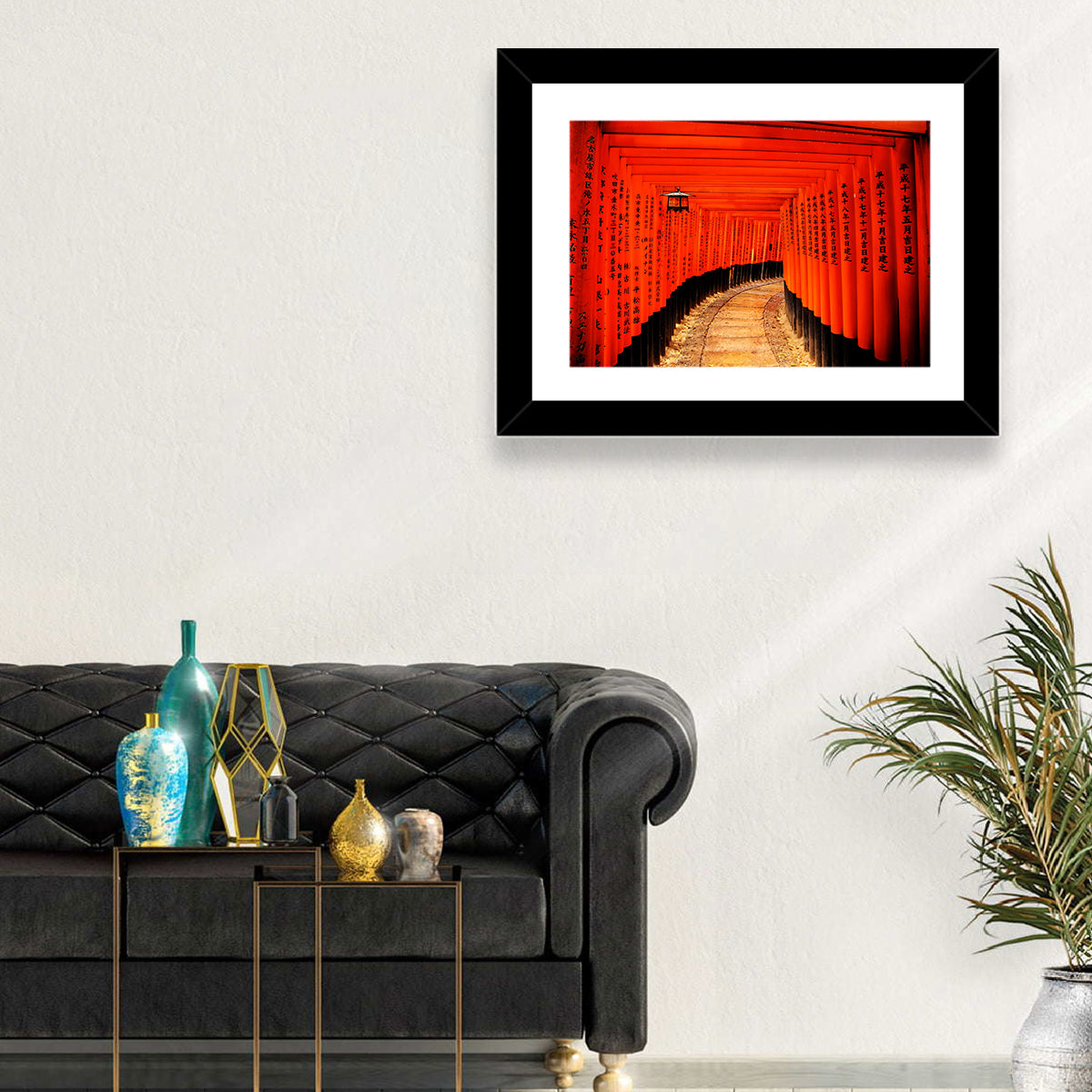 Fushimi Inari Torii Path, Kyoto Wall Art in a room, landscape