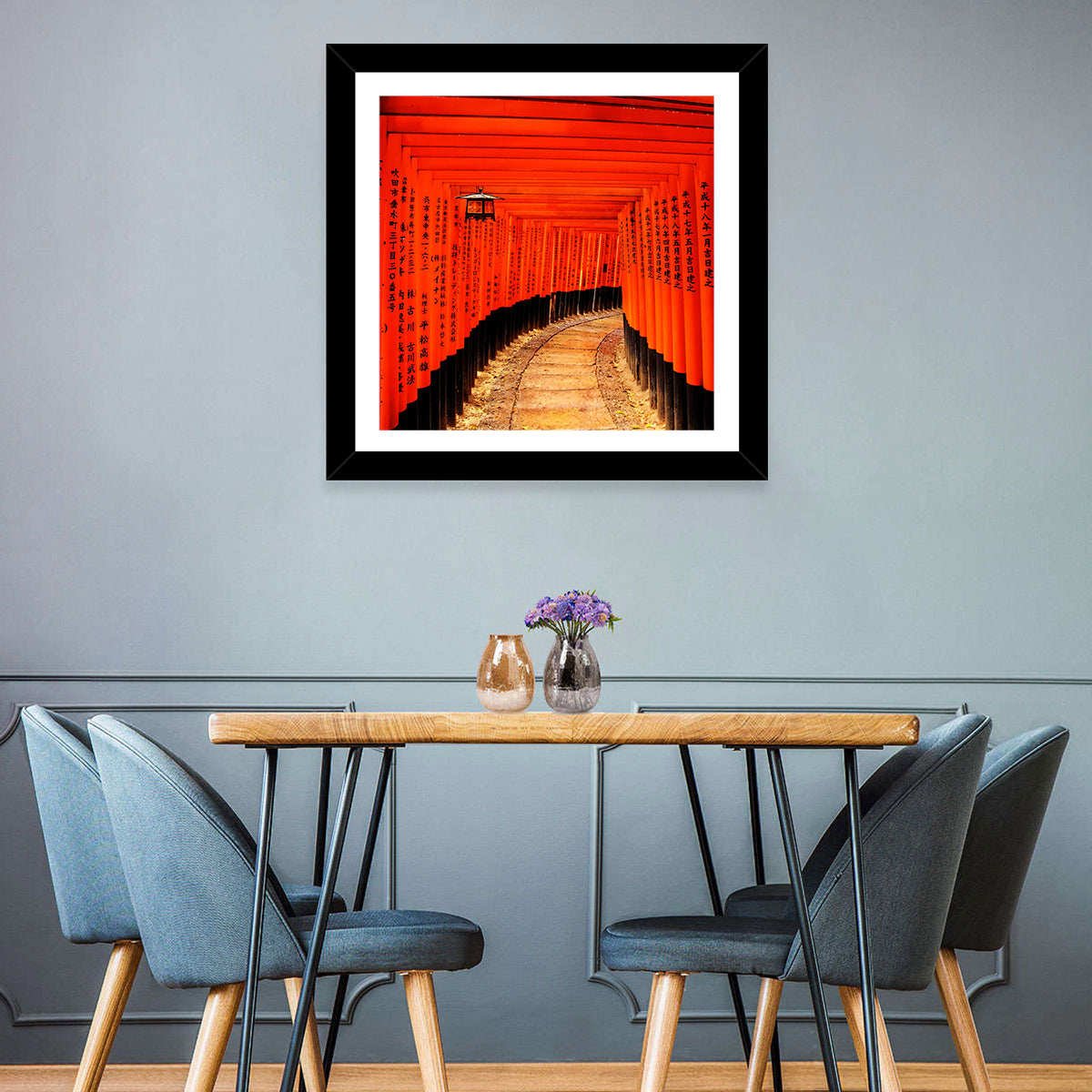 Fushimi Inari Torii Path, Kyoto Wall Art in a room, landscape