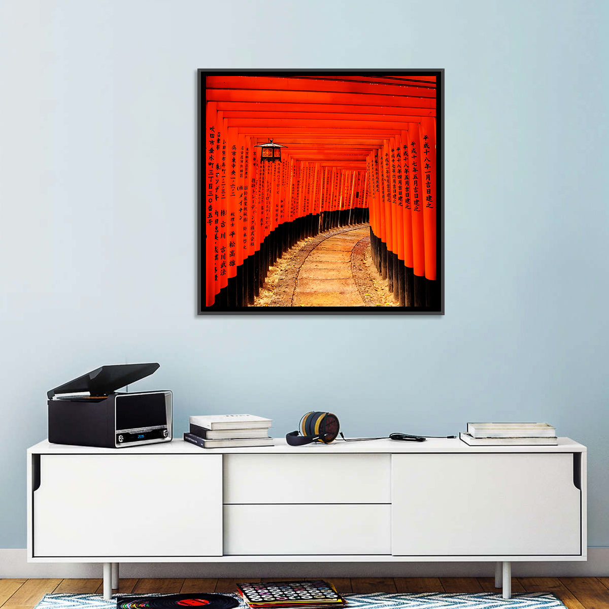 Fushimi Inari Torii Path, Kyoto Wall Art in a room, landscape