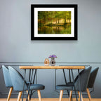 Forest Pond at Golden Hour Wall Art