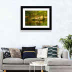 Forest Pond at Golden Hour Wall Art