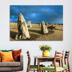 Pinnacles Desert at Golden Hour Wall Art