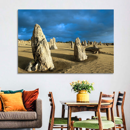 Pinnacles Desert at Golden Hour Wall Art