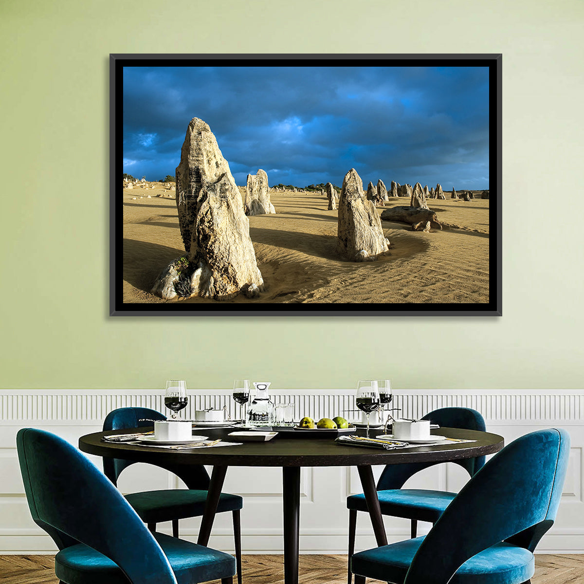 Pinnacles Desert at Golden Hour Wall Art