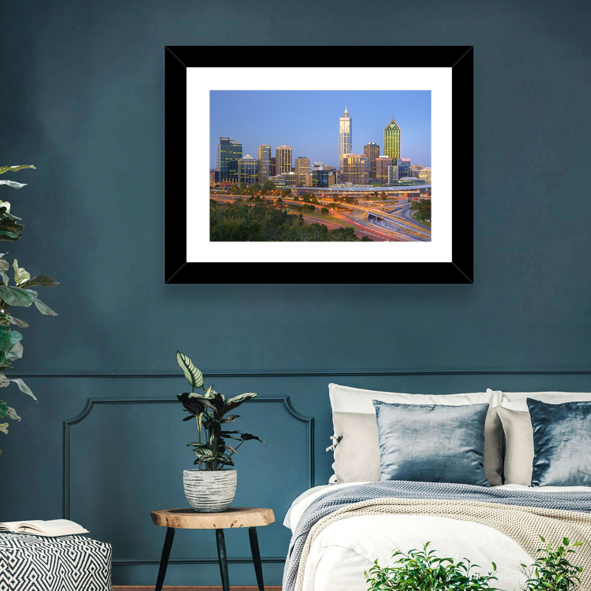 Perth Skyline at Dusk Wall Art