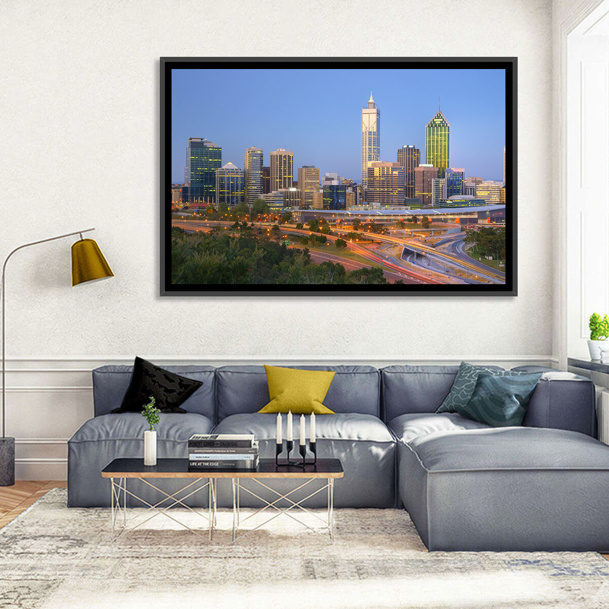 Perth Skyline Wall Art