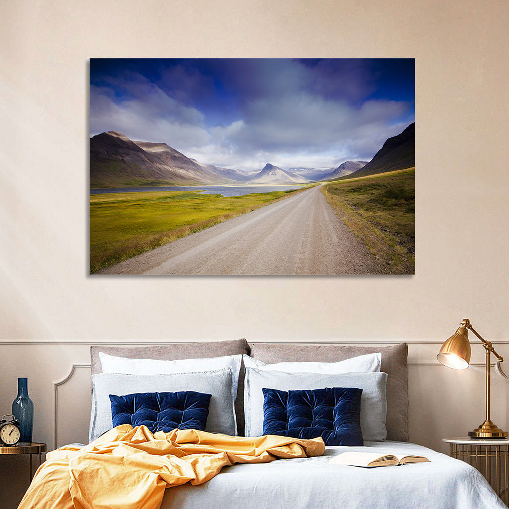 Iceland Gravel Road Landscape Wall Art