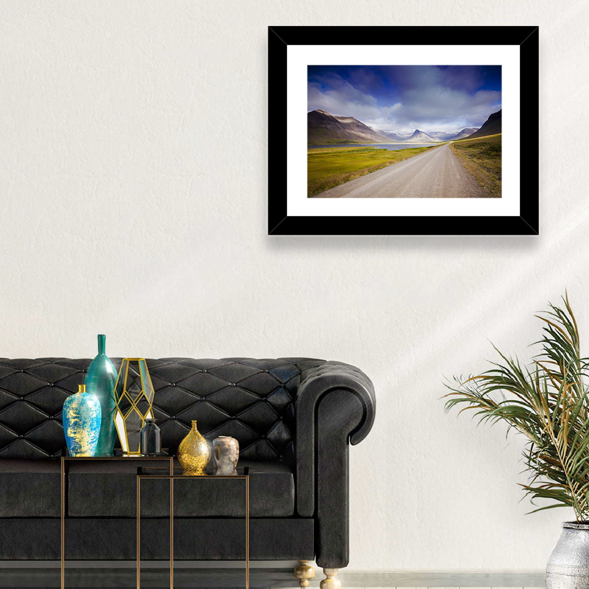 Iceland Gravel Road Landscape Wall Art