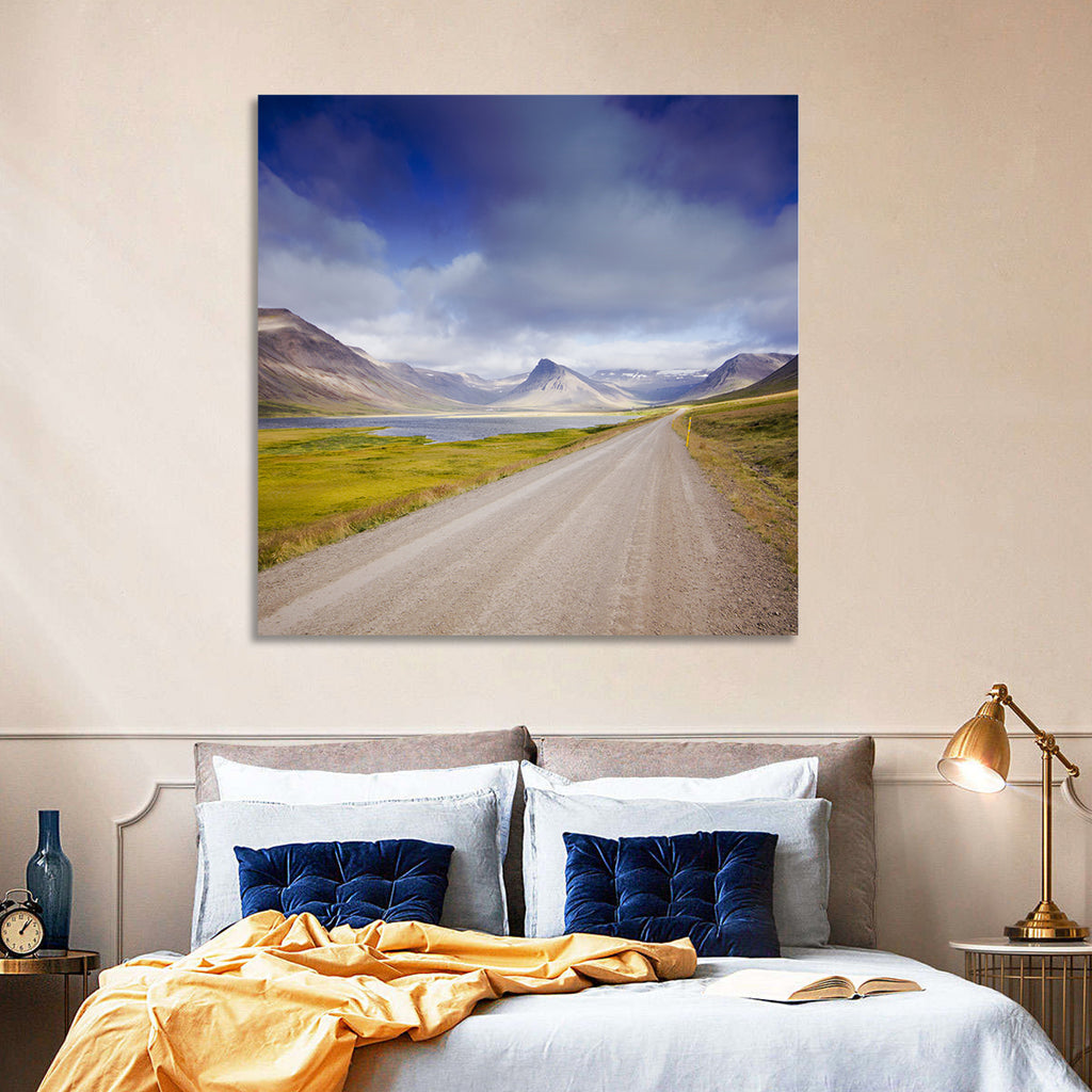 Iceland Gravel Road Landscape Wall Art