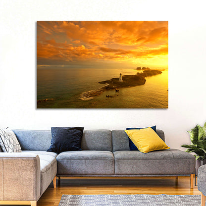Nassau Lighthouse at Golden Hour Wall Art