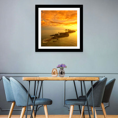 Nassau Lighthouse at Golden Hour Wall Art
