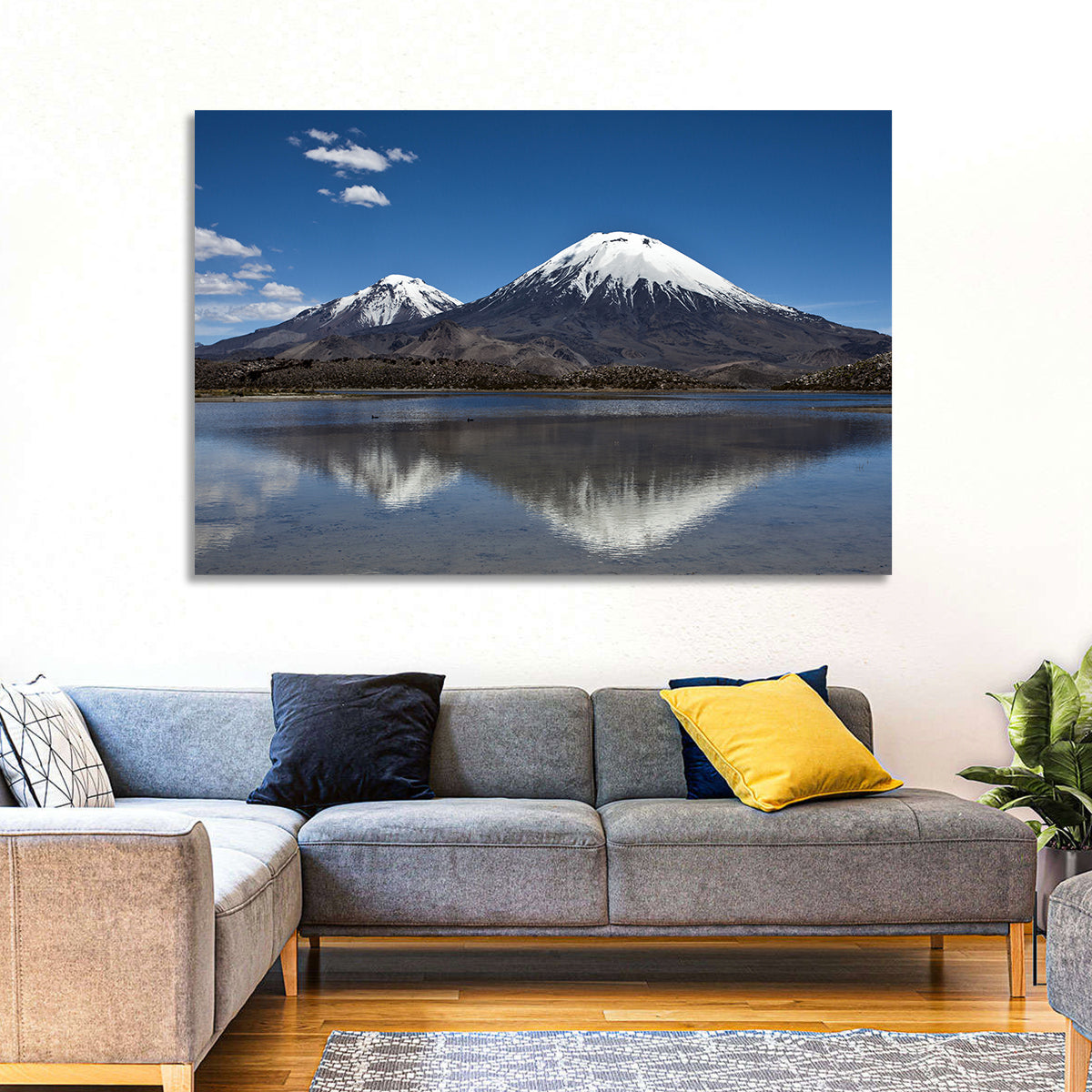 Parinacota Volcano Reflection Wall Art