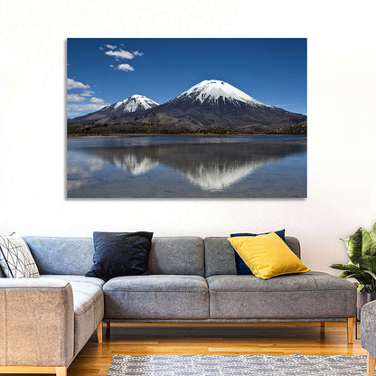 Parinacota Volcano Reflection Wall Art