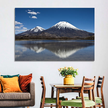 Parinacota Volcano Reflection Wall Art