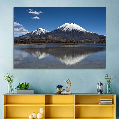 Parinacota Volcano Reflection Wall Art