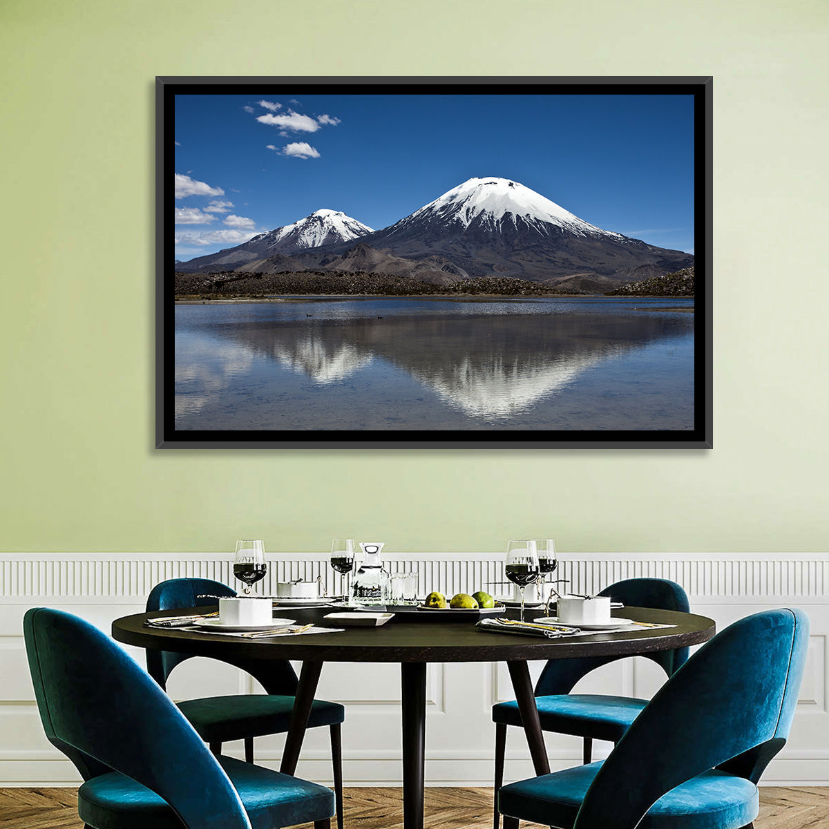 Parinacota Volcano Reflection Wall Art