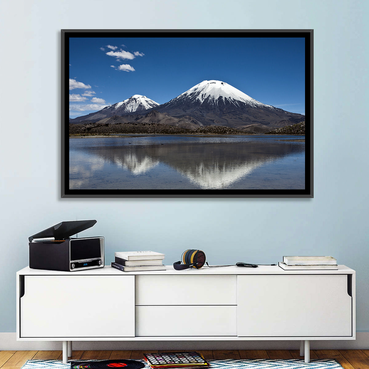 Parinacota Volcano Reflection Wall Art
