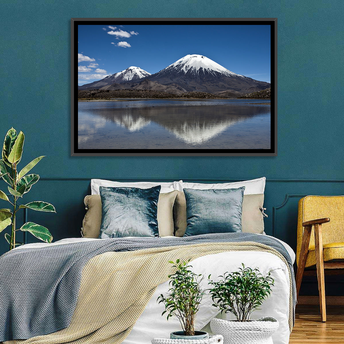 Parinacota Volcano Reflection Wall Art