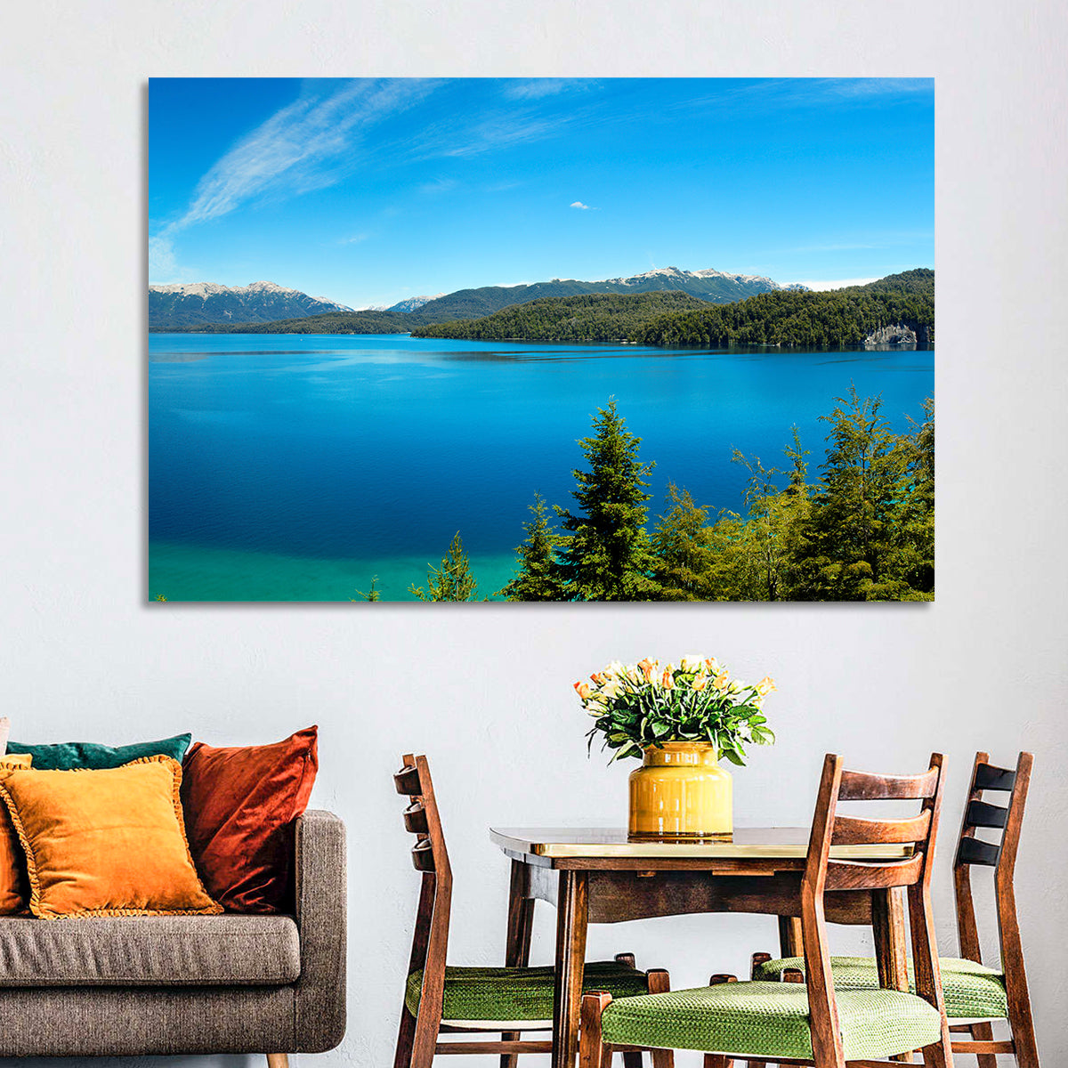 Nahuel Huapi Lake Wall Art in a room, landscape