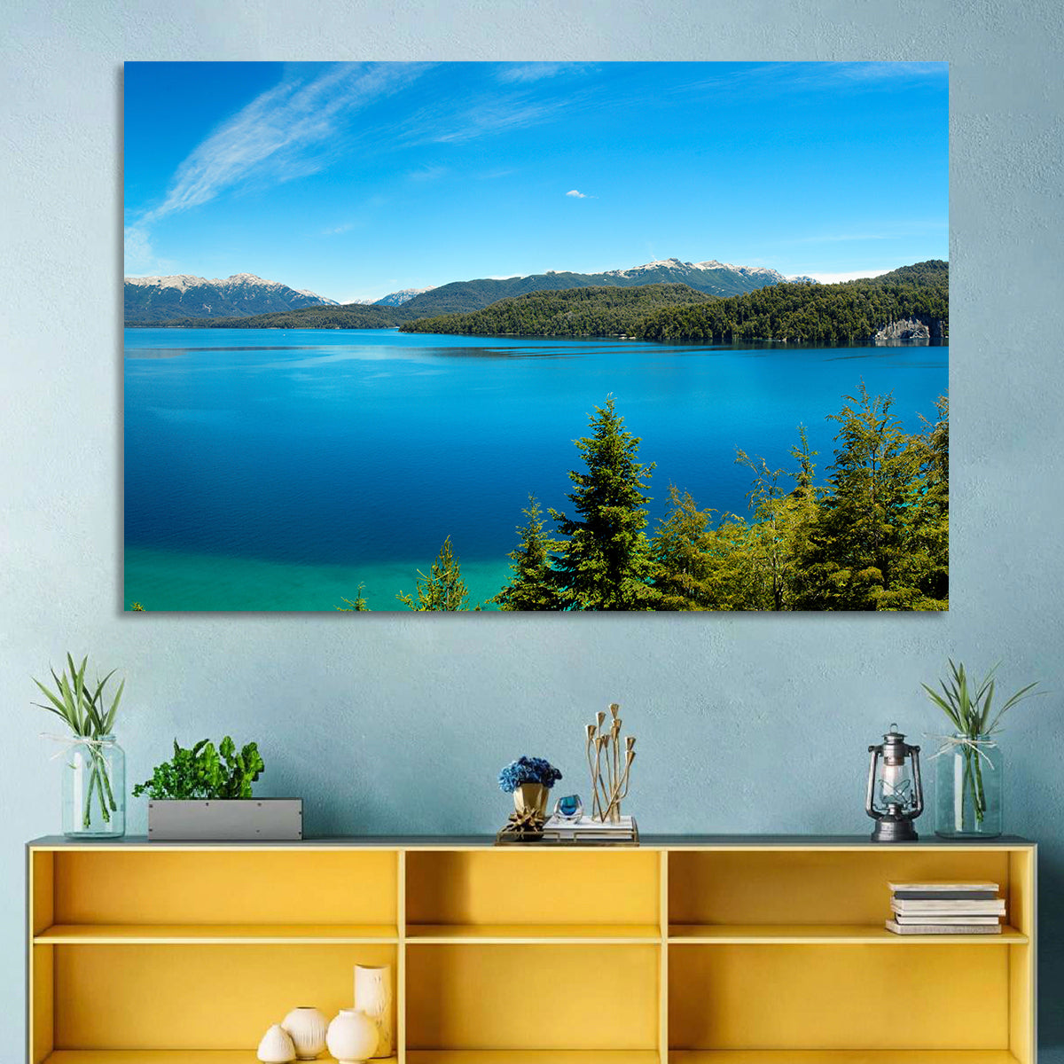 Nahuel Huapi Lake Wall Art in a room, landscape