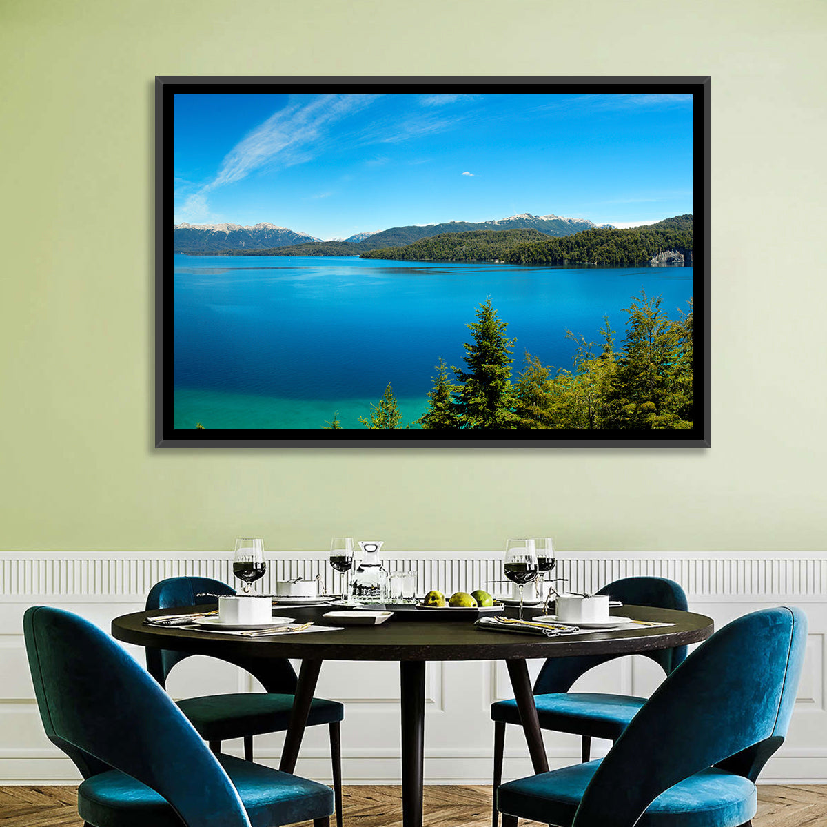 Nahuel Huapi Lake Wall Art in a room, landscape