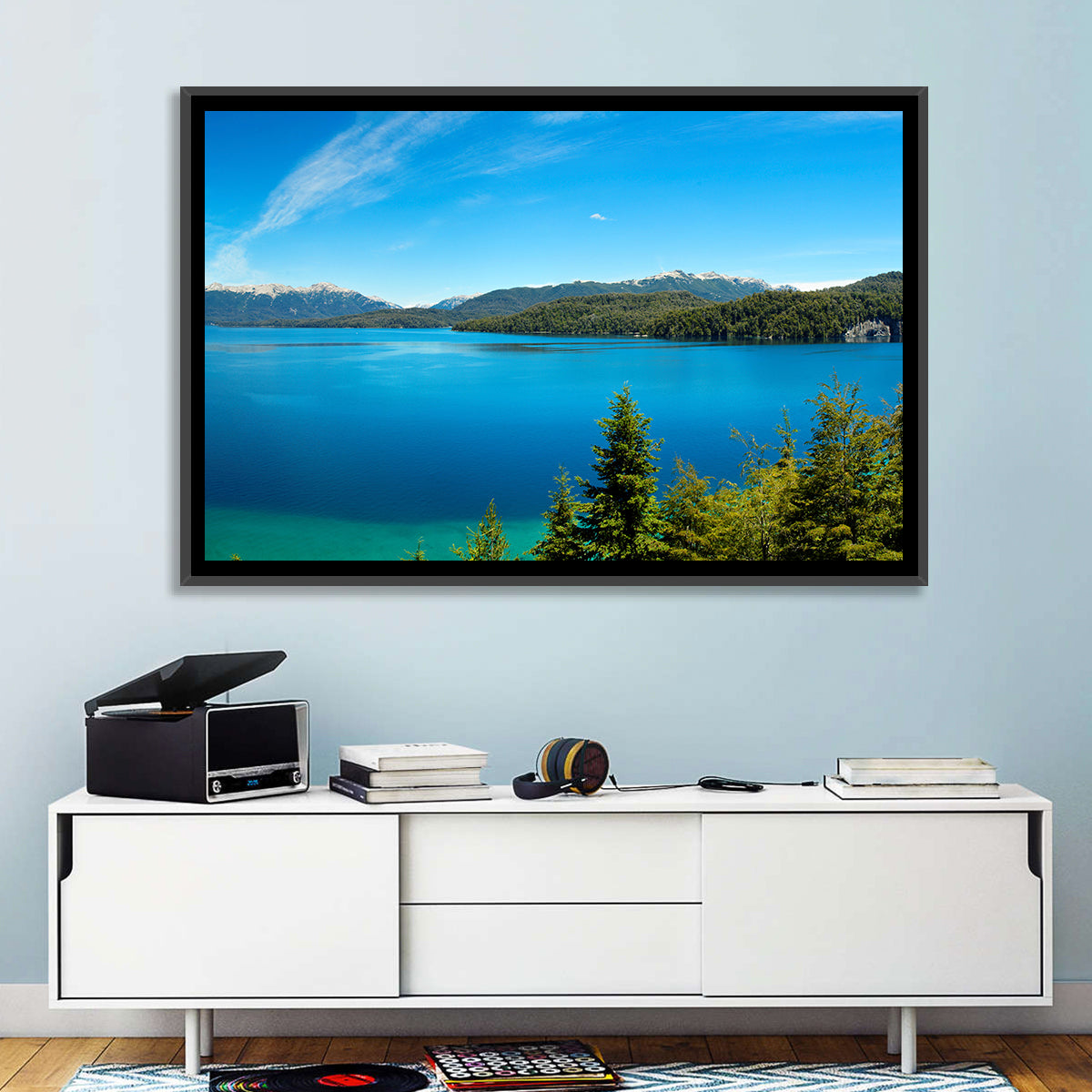Nahuel Huapi Lake Wall Art in a room, landscape