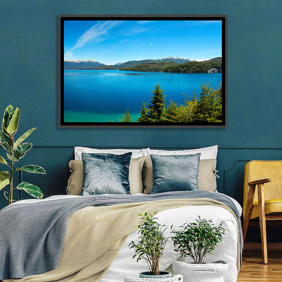 Nahuel Huapi Lake Wall Art in a room, landscape